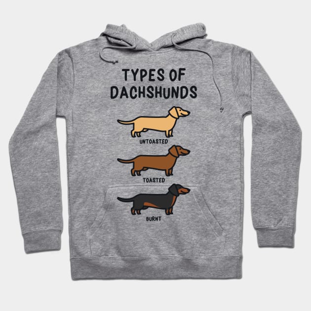 Types of Dachshunds Hoodie by redbarron